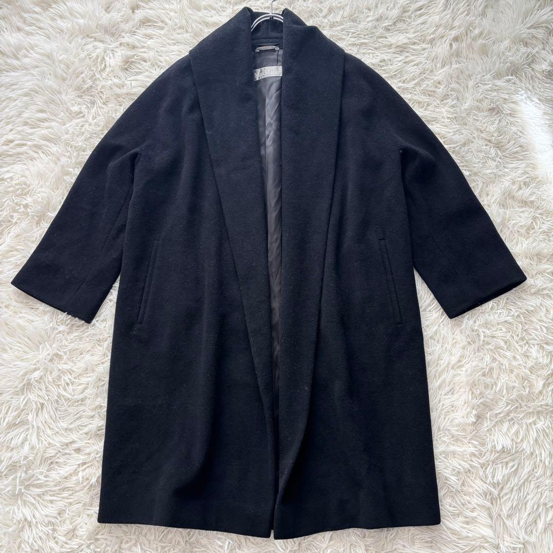 ✨良品✨ マックスマーラ 銀タグ ガウンコート ヴァージンウール100% 女優襟