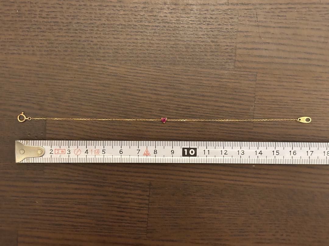 (最終値下げ)ete ゴールド ブレスレット ルビー　ハート　K10