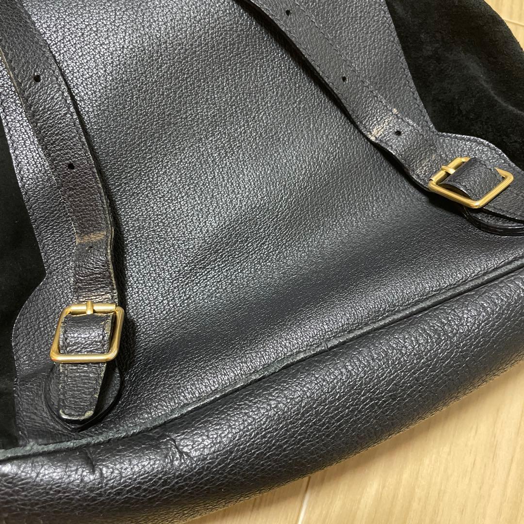 GUCCI グッチ スエード レザー バンブー リュックサック