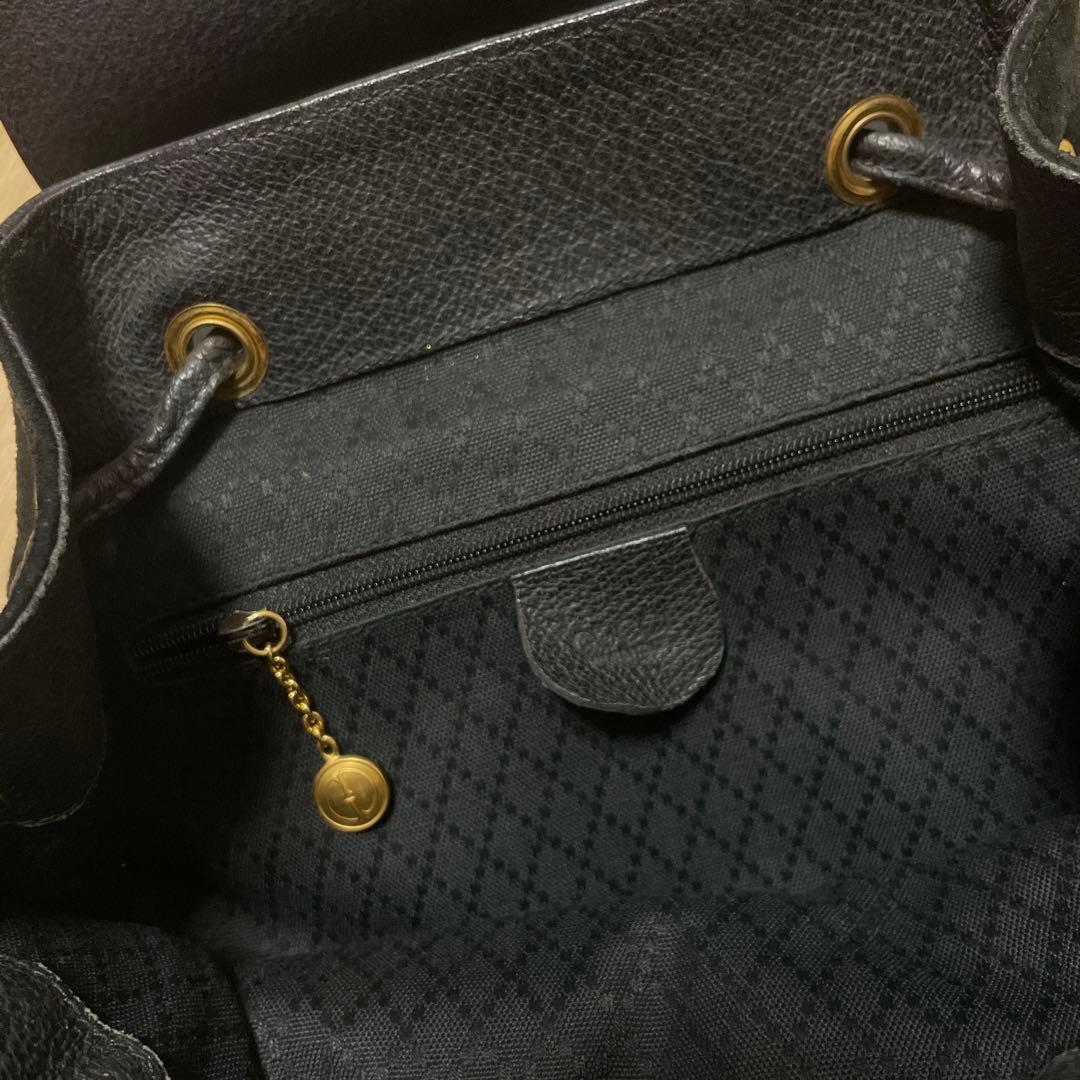 GUCCI グッチ スエード レザー バンブー リュックサック
