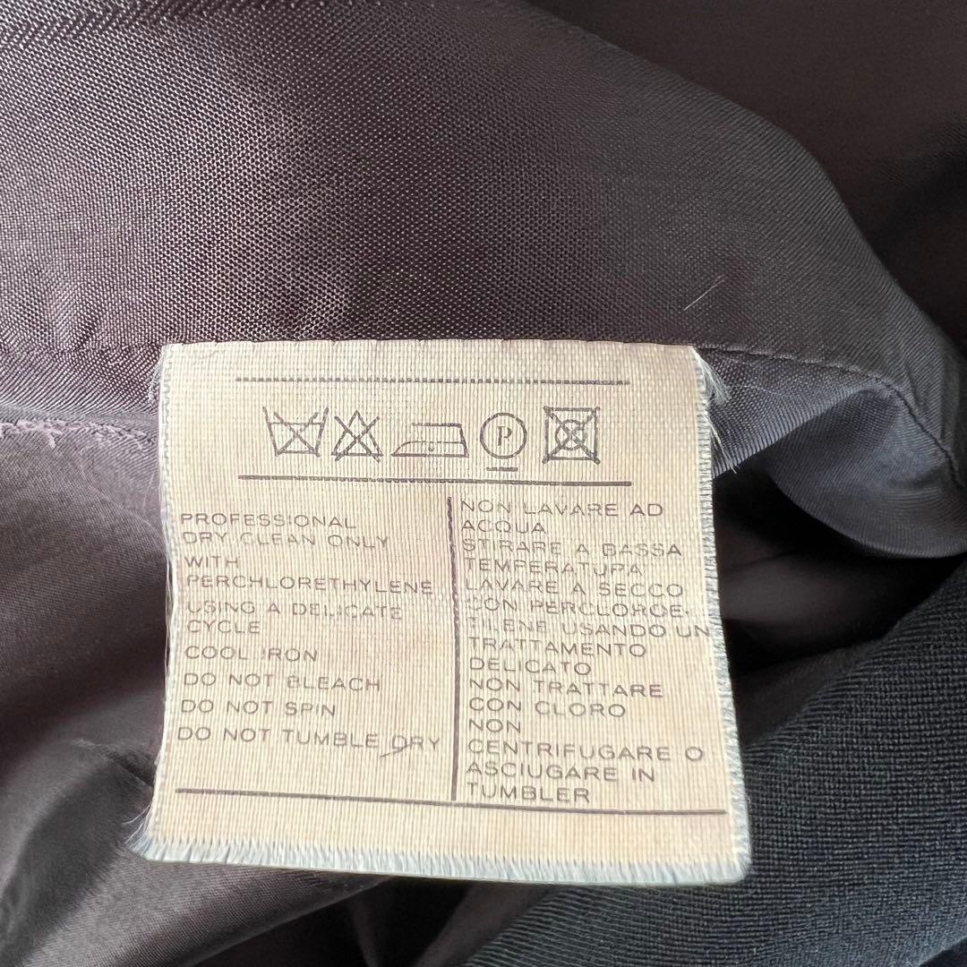 サルヴァトーレ　フェラガモ　ブラック ダブルブレスト ロングコート