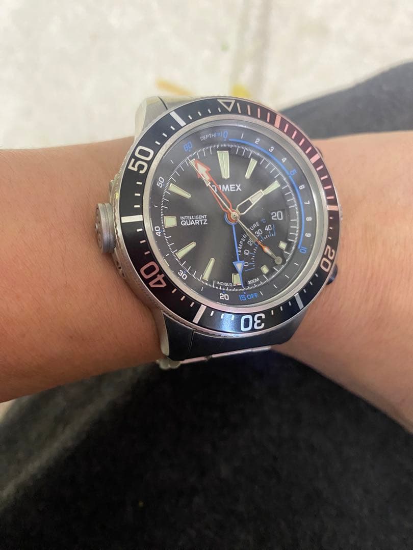 タイメックス　デカ圧ダイバー　雰囲気抜群　希少　廃盤品
