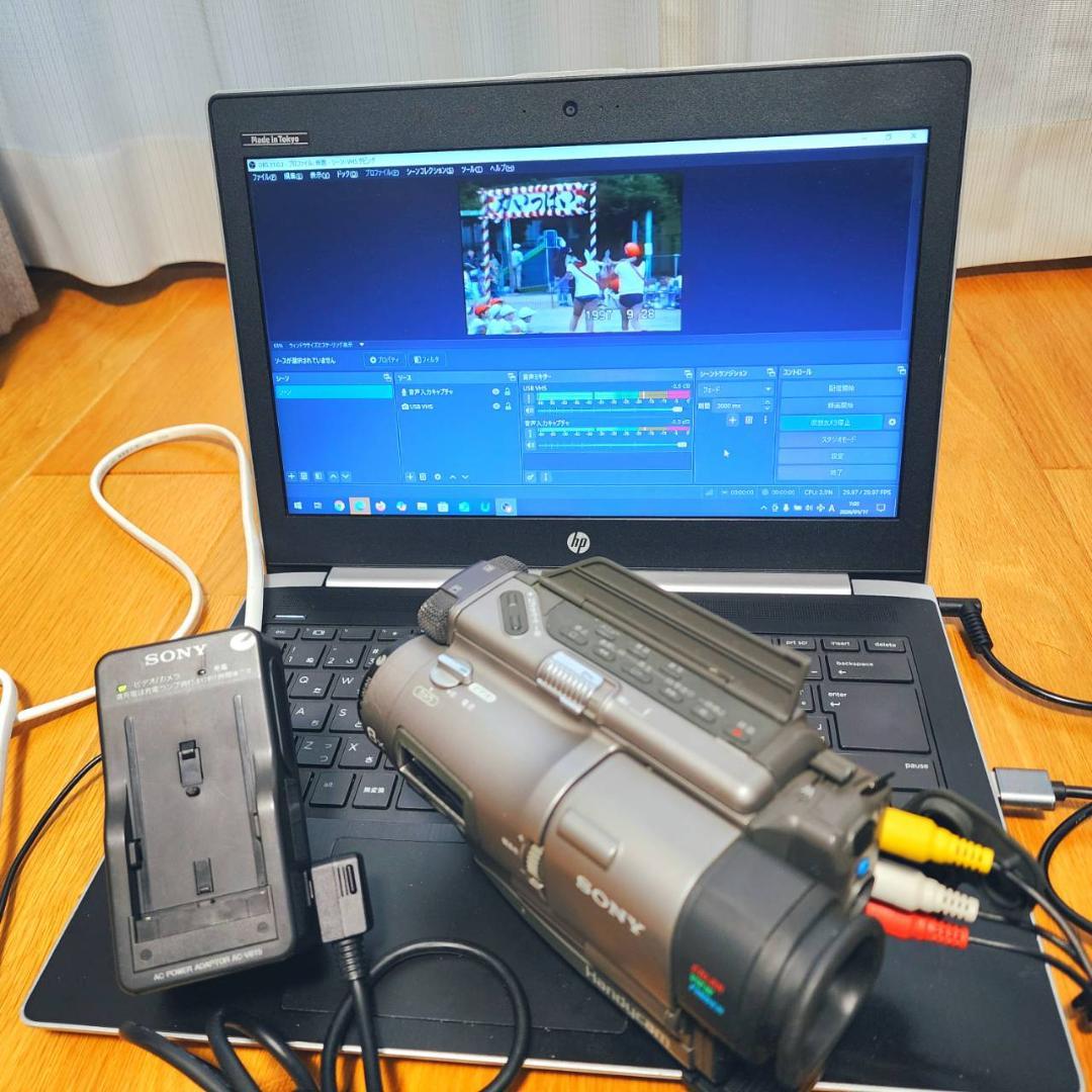 【動作確認済】 SONY Hi8 高画質 ビデオカメラ CCD-TR1 セット