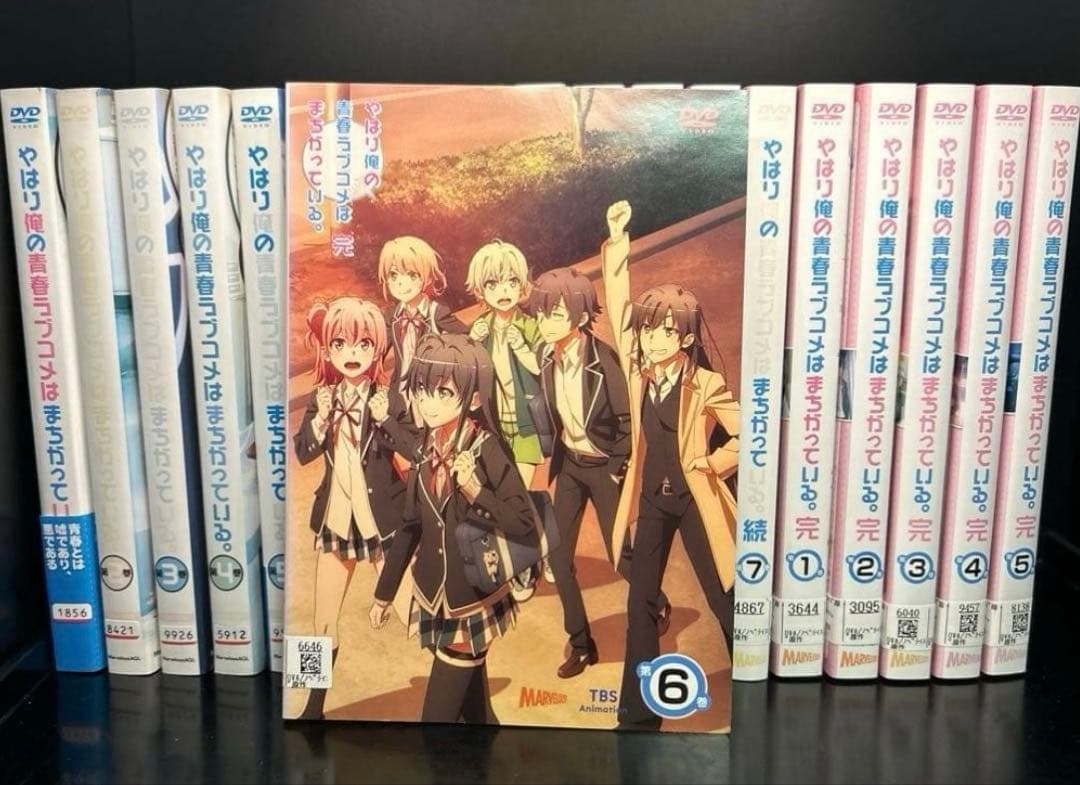 ▼全巻▲やはり俺の青春ラブコメはまちがっている 1~3期 全20巻 DVD