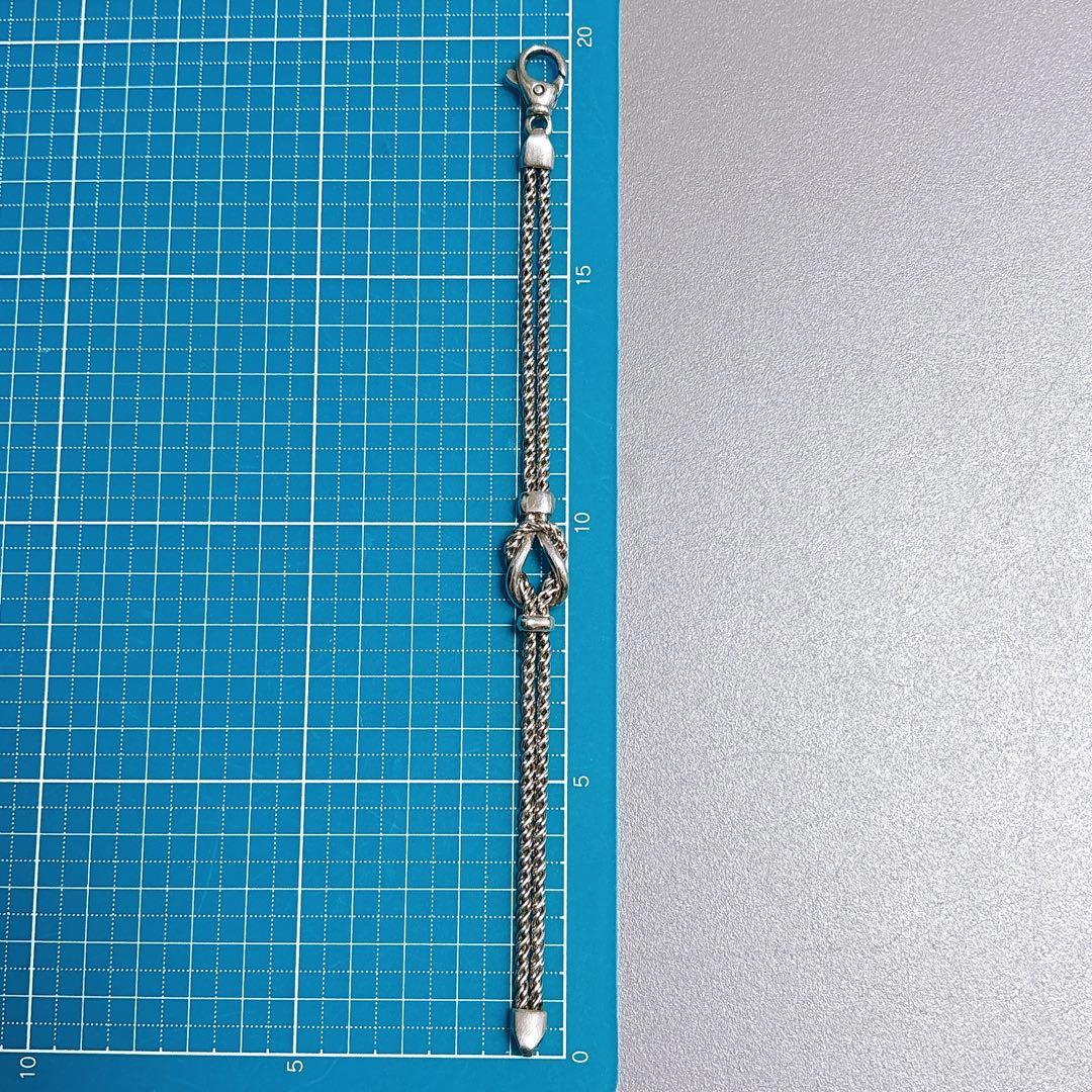 【美品】19cm 希少 ティファニー ダブルロープ リンク ブレスレット 925