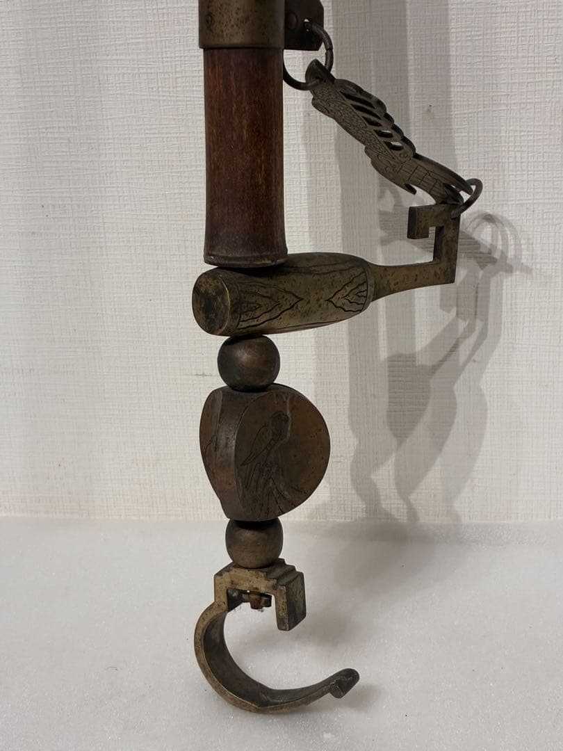 自在鉤　アンティーク　古民具　昭和レトロ　155cm前後