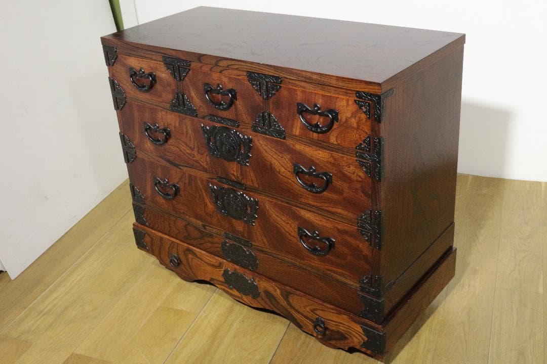 T*o様 岩谷堂タンス★961白鳥4号車付き★車箪笥★伝統工芸★