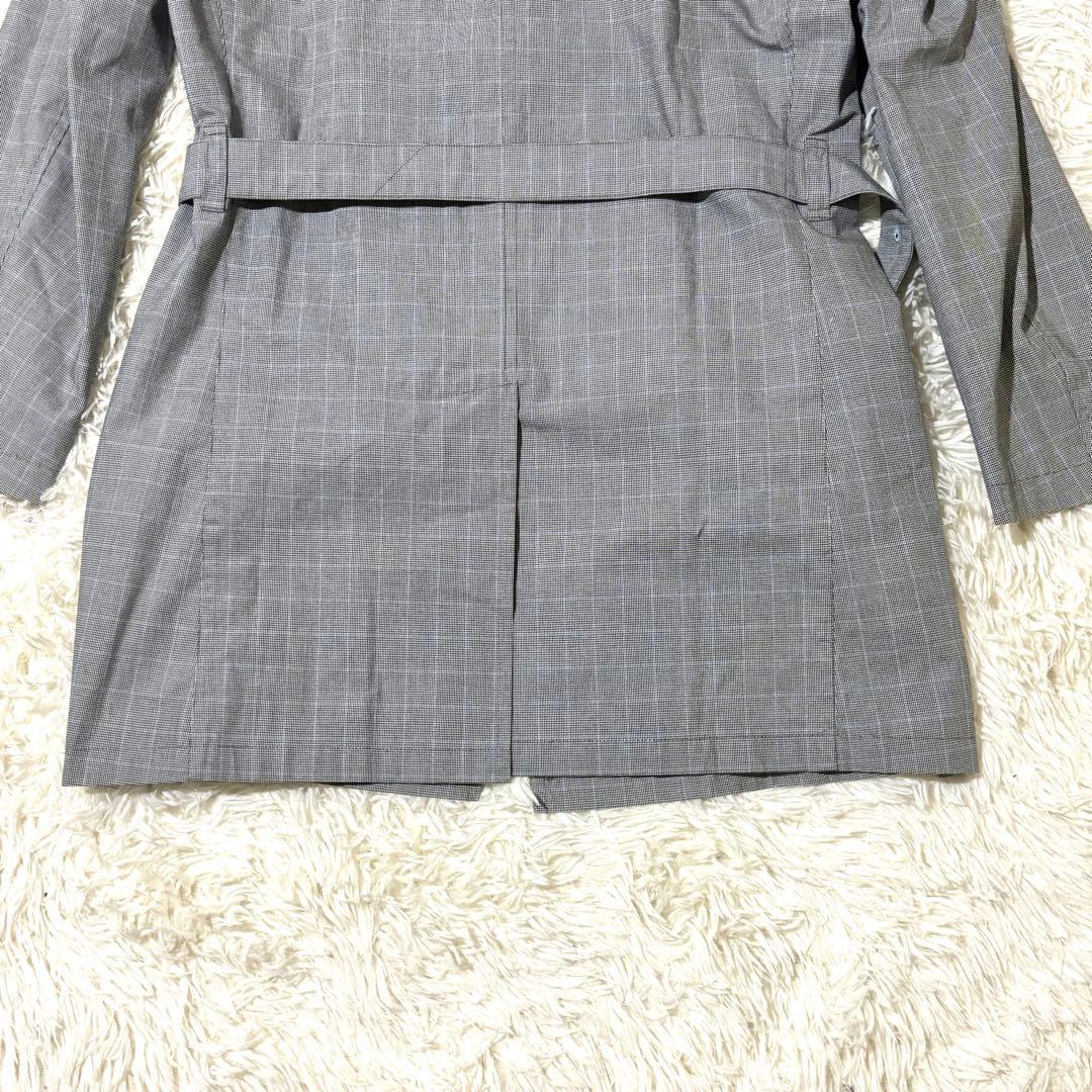 ✨極美品✨バーバリー　トレンチコート　千鳥　ノバチェック　日本製　ロゴボタン　L