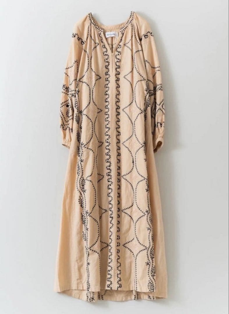 1回着用 Sara mallika コットンリネンワンピース Sサイズ