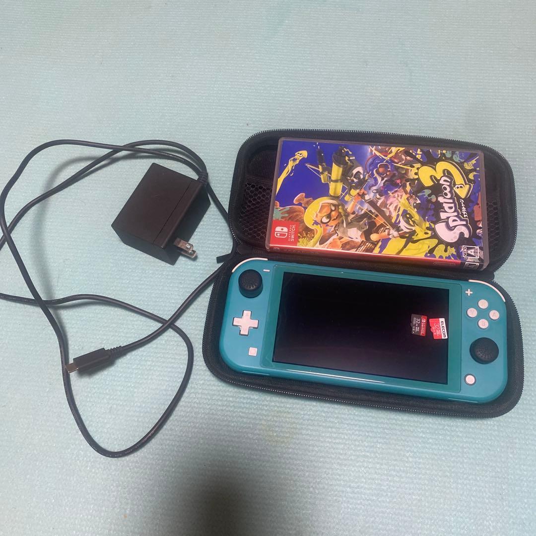 Switch Lite ターコイズ ＋ スプラ3 ＋ SDカード2枚