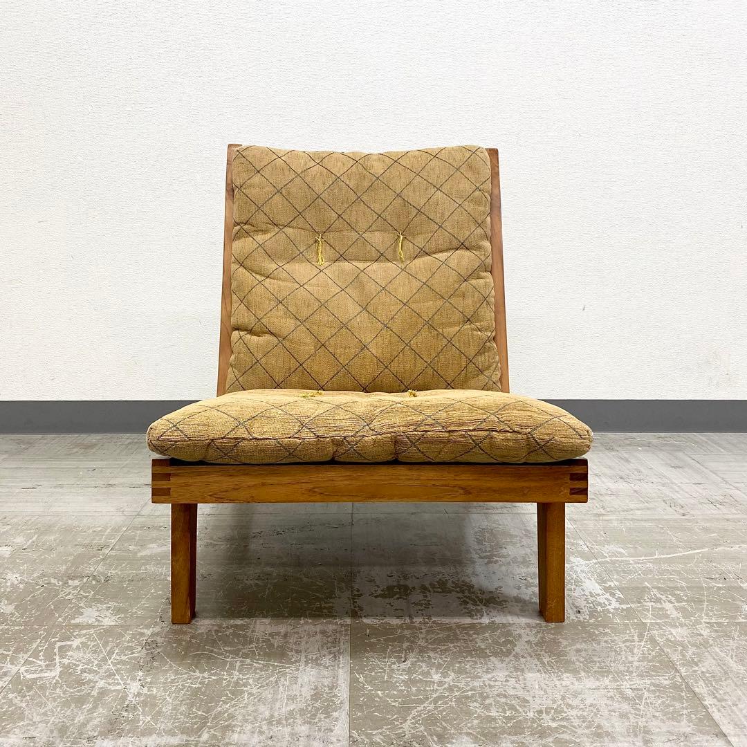 BC工房 安楽座布団仕様 ラウンジチェア 椅子 1人掛けソファ チーク無垢材