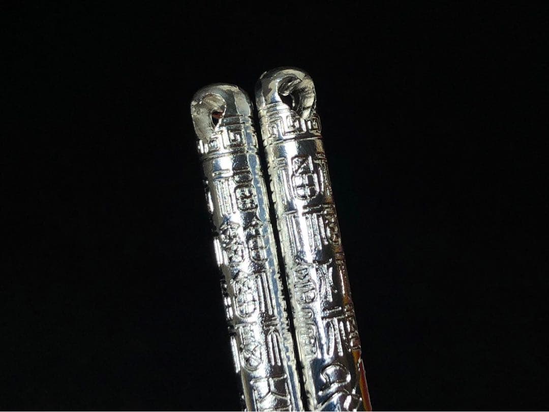 S9999 純銀 箸 百福紋 コレクション 重さ72.7g 長さ21cm