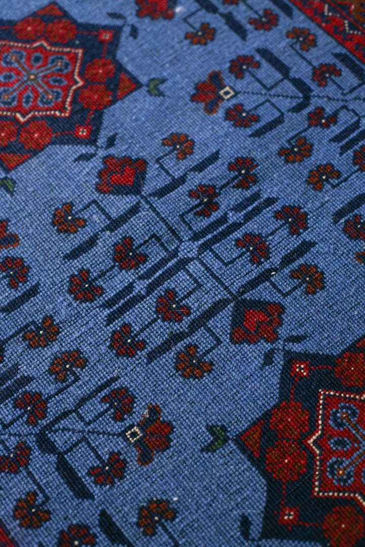 【新品】143cm×100cm アフガニスタン　トライバルラグ　ソファサイズ