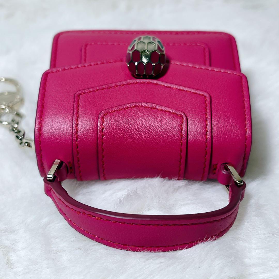 【美品】BVLGARI ブルガリ セルペンティ バッグチャーム キーホルダー