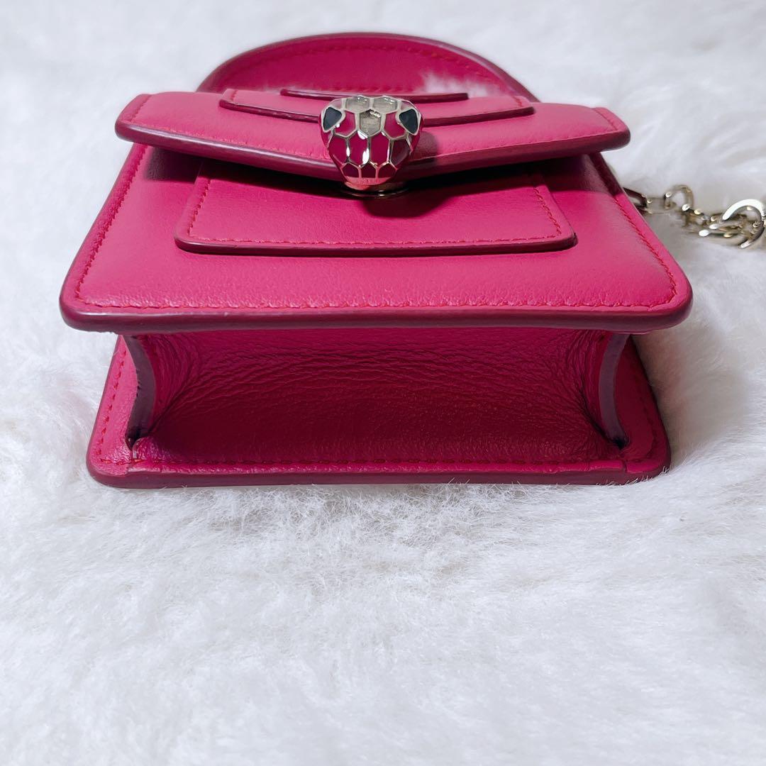 【美品】BVLGARI ブルガリ セルペンティ バッグチャーム キーホルダー