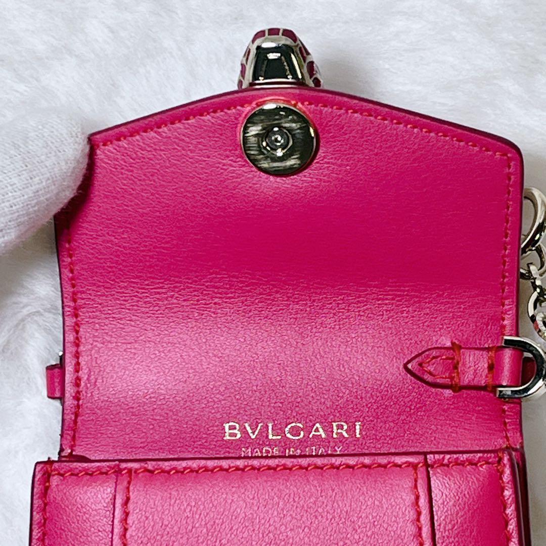 【美品】BVLGARI ブルガリ セルペンティ バッグチャーム キーホルダー