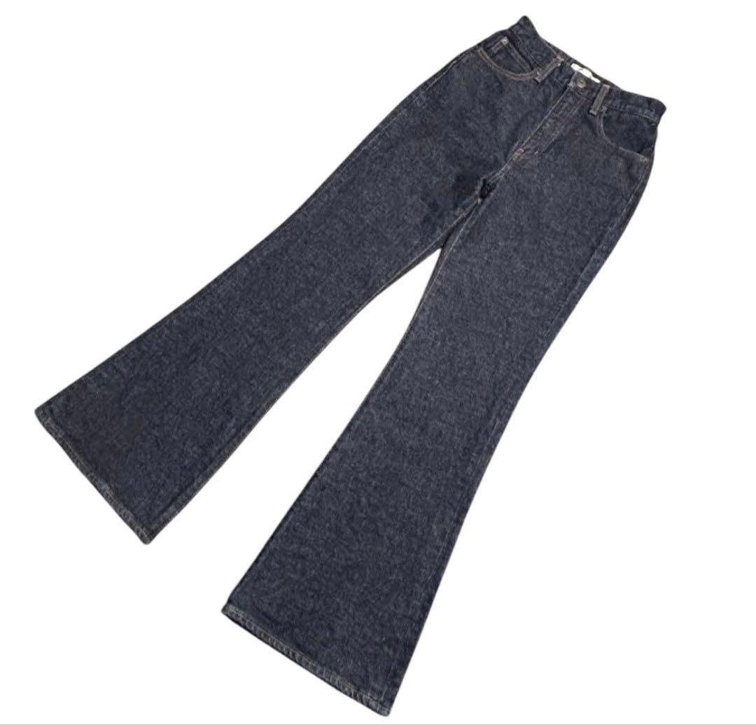 【未使用】希少 MOUSSY MVS FLARE フレア デニム 25 パンツ