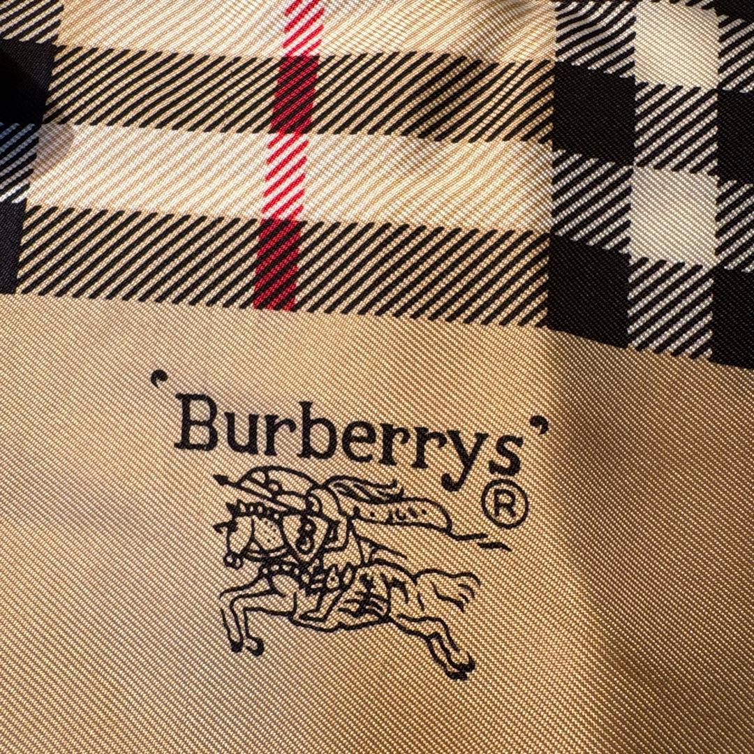 極美品　Burberrys バーバリー 大判スカーフ シルク　ノバチェック　希少