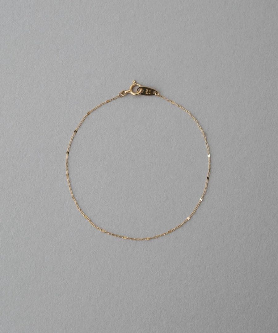 【最終値下げ】ete K10YG チェーン ステーションブレスレット