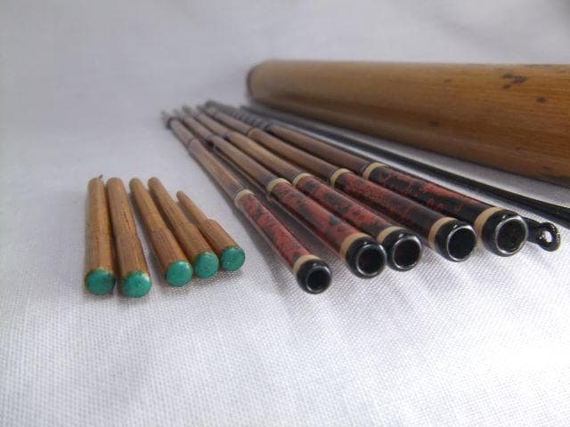 和竿　タナゴ竿　矢竹古竹　95