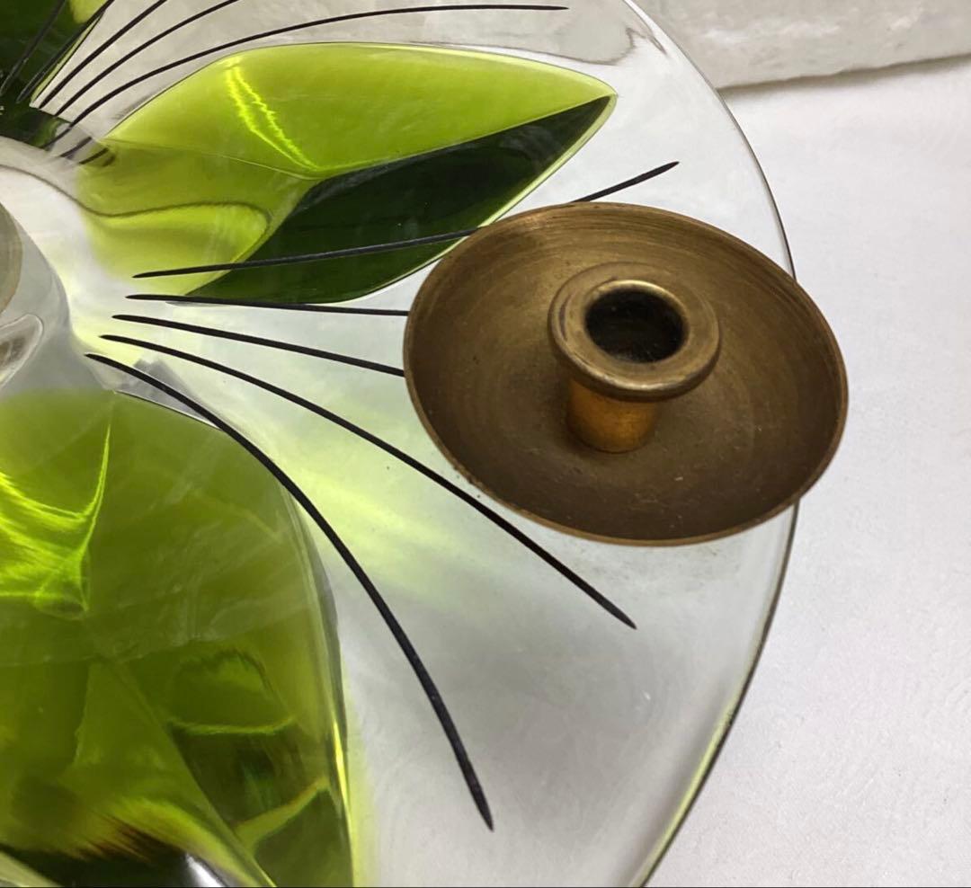 希少　ラリック LALIQUE ビンテージ キャンドルスタンド 燭台 フランス