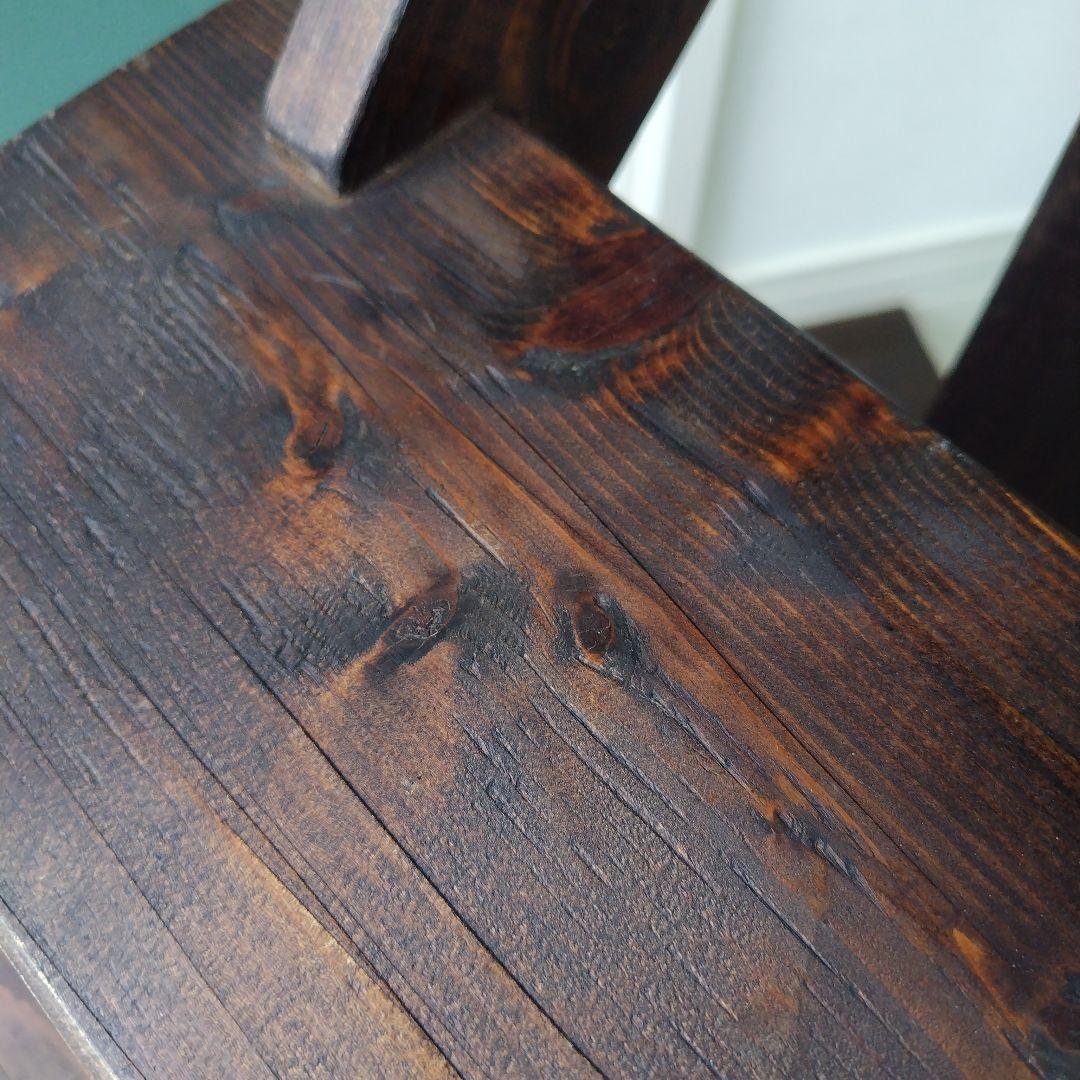 アンティーク 古木を活かした階段ディスプレイ台 シェルフ 4段 天然木