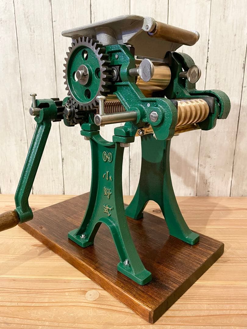 小野式製麺機　両刃　【2507-07】　説明書コピー有り　冷たい麺にも◎