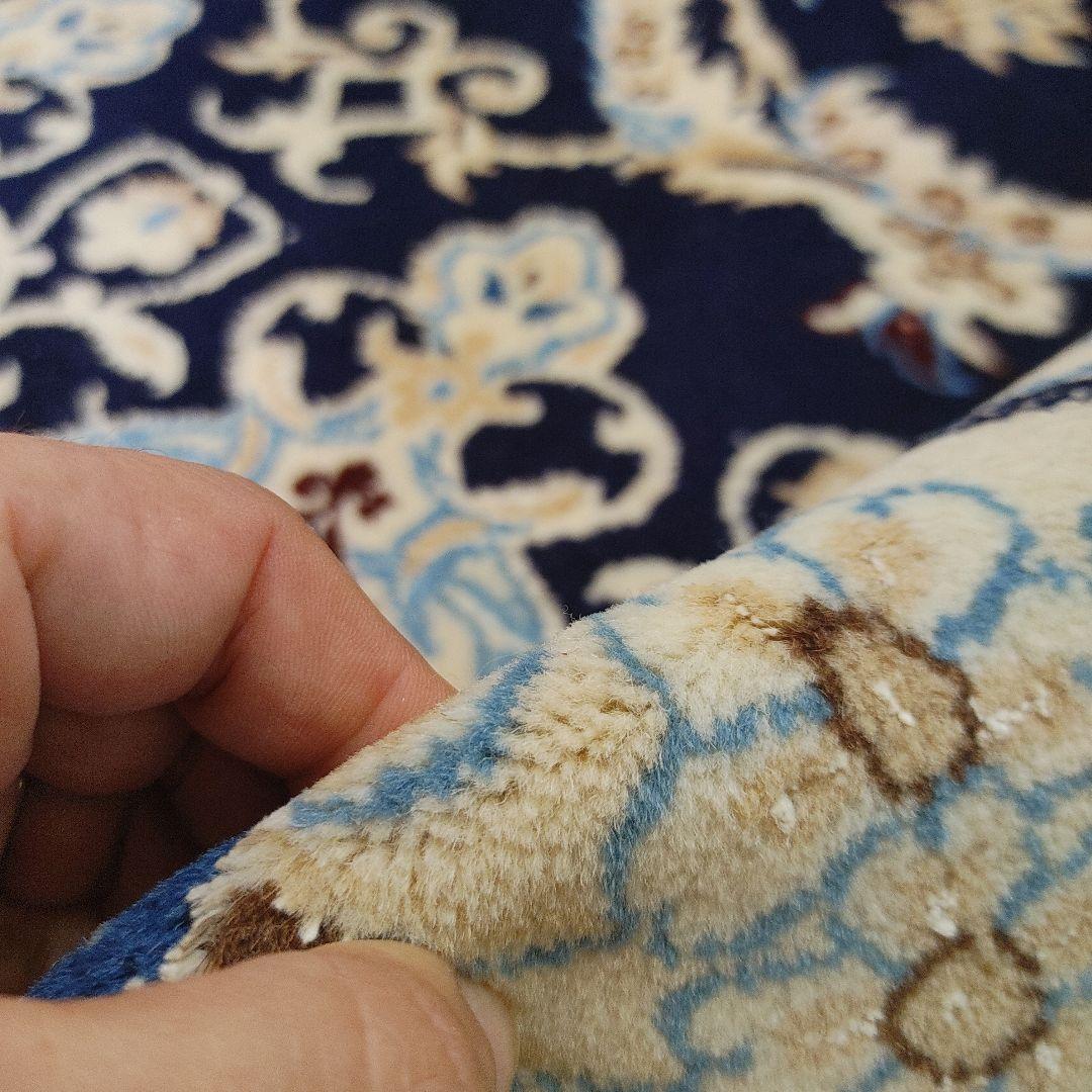 ペルシャ 絨毯 手織り 美術品　 ナイン産　315x201cm クリーニング済み