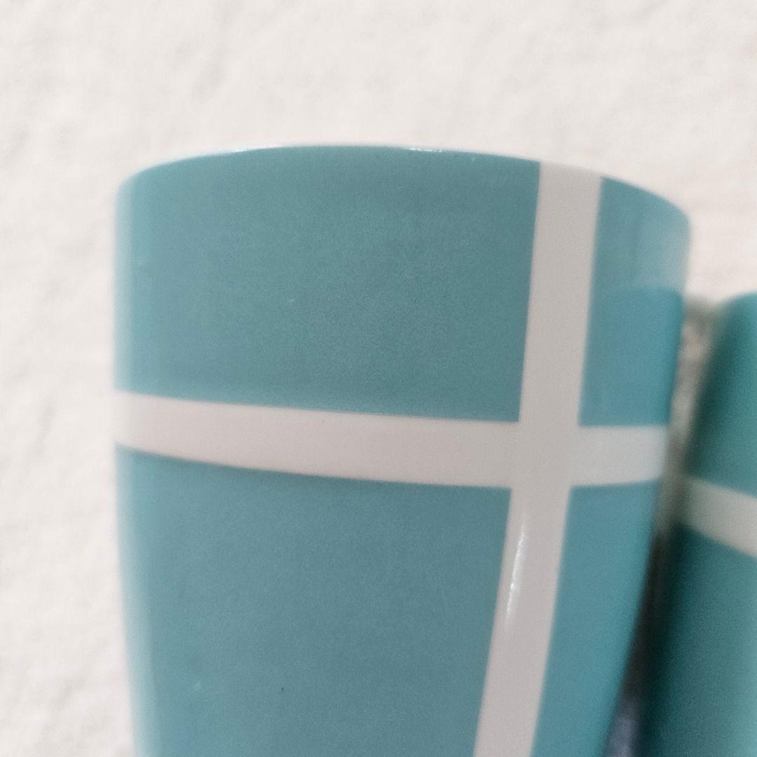 ティファニー　ブルーリボン　プレート　ペアマグカップ