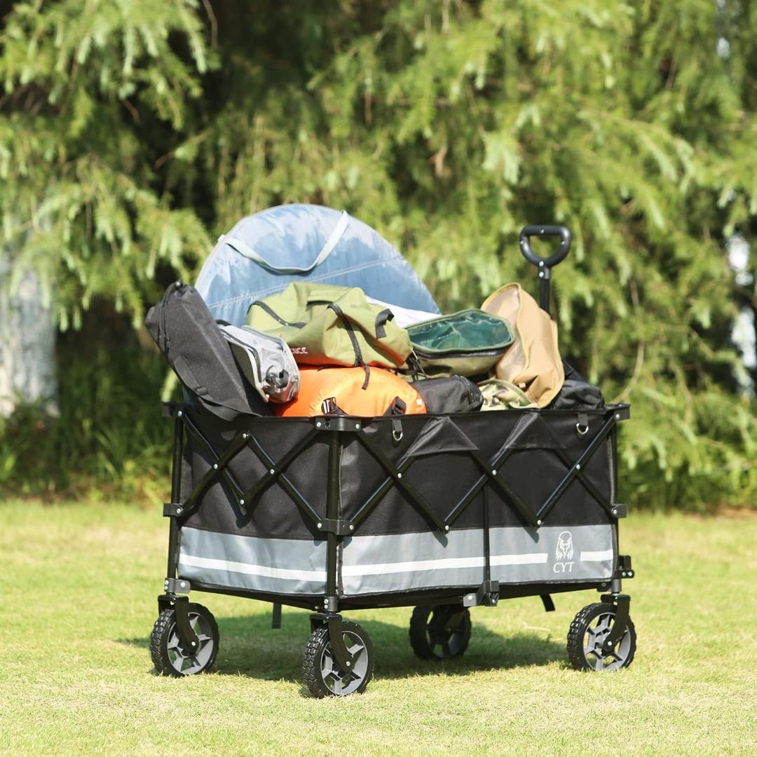 アウトドアに❣️ キャリーワゴン 大容量 156L 耐荷重100kg