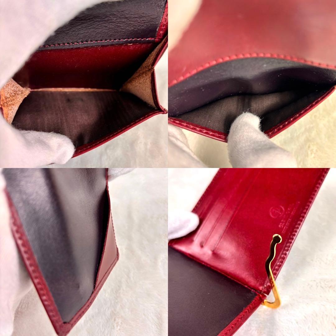 GLEN グレンロイヤル マネークリップ 二つ折り 財布 赤