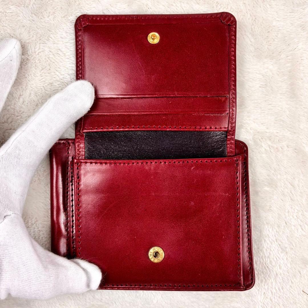 GLEN グレンロイヤル マネークリップ 二つ折り 財布 赤