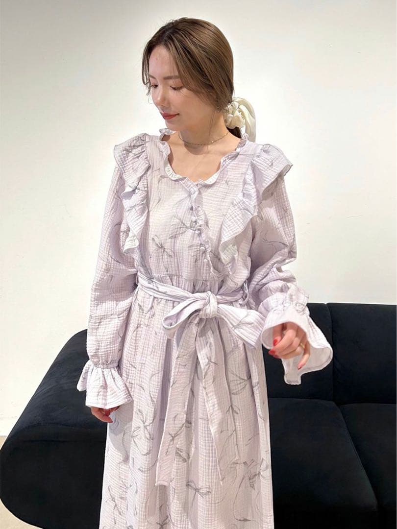 カシュクールリボンワンピース