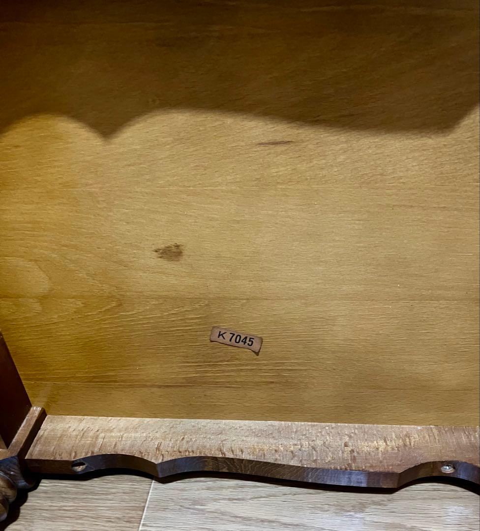 カリモク家具コロニアル テレフォンベンチ 電話台 サイドテーブル 花台 飾り棚