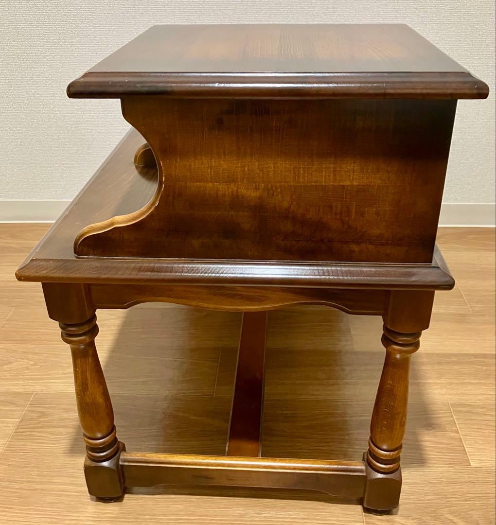 カリモク家具コロニアル テレフォンベンチ 電話台 サイドテーブル 花台 飾り棚