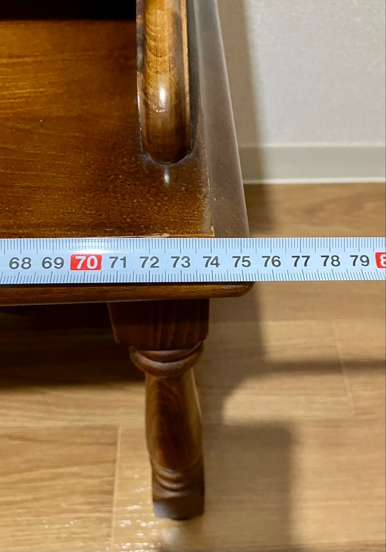 カリモク家具コロニアル テレフォンベンチ 電話台 サイドテーブル 花台 飾り棚