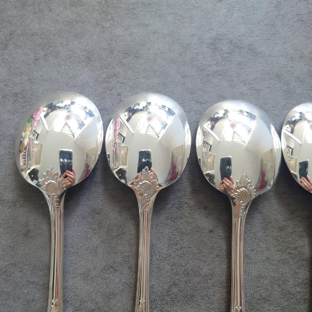 希少 美品 クリストフル マルリー コンソメスプーン 6点