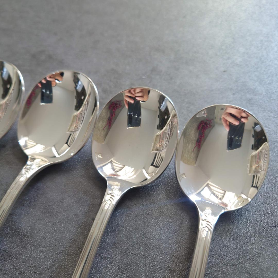 希少 美品 クリストフル マルリー コンソメスプーン 6点