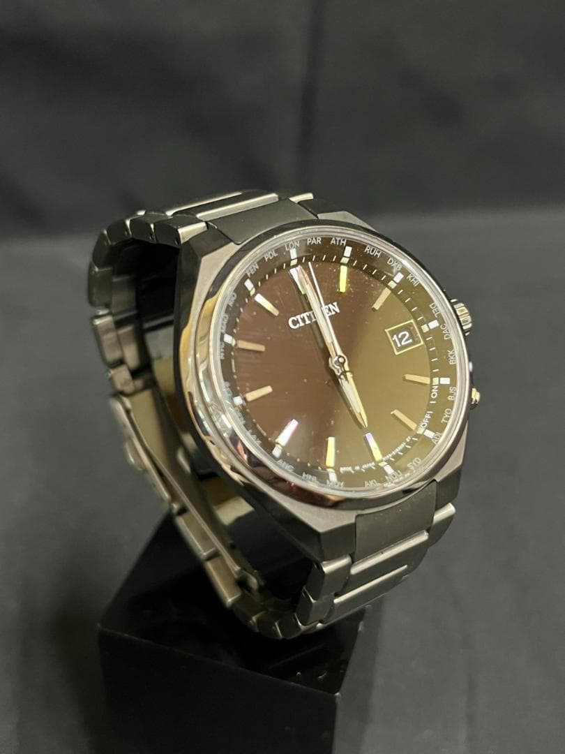 ◆CITIZEN シチズン アテッサ 電波ソーラー 腕時計　08170