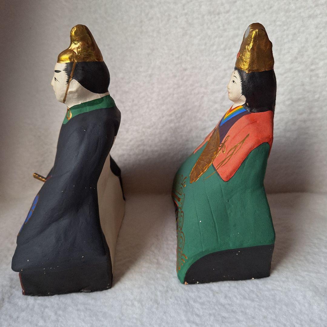 古賀人形　郷土玩具　お雛様　土人形