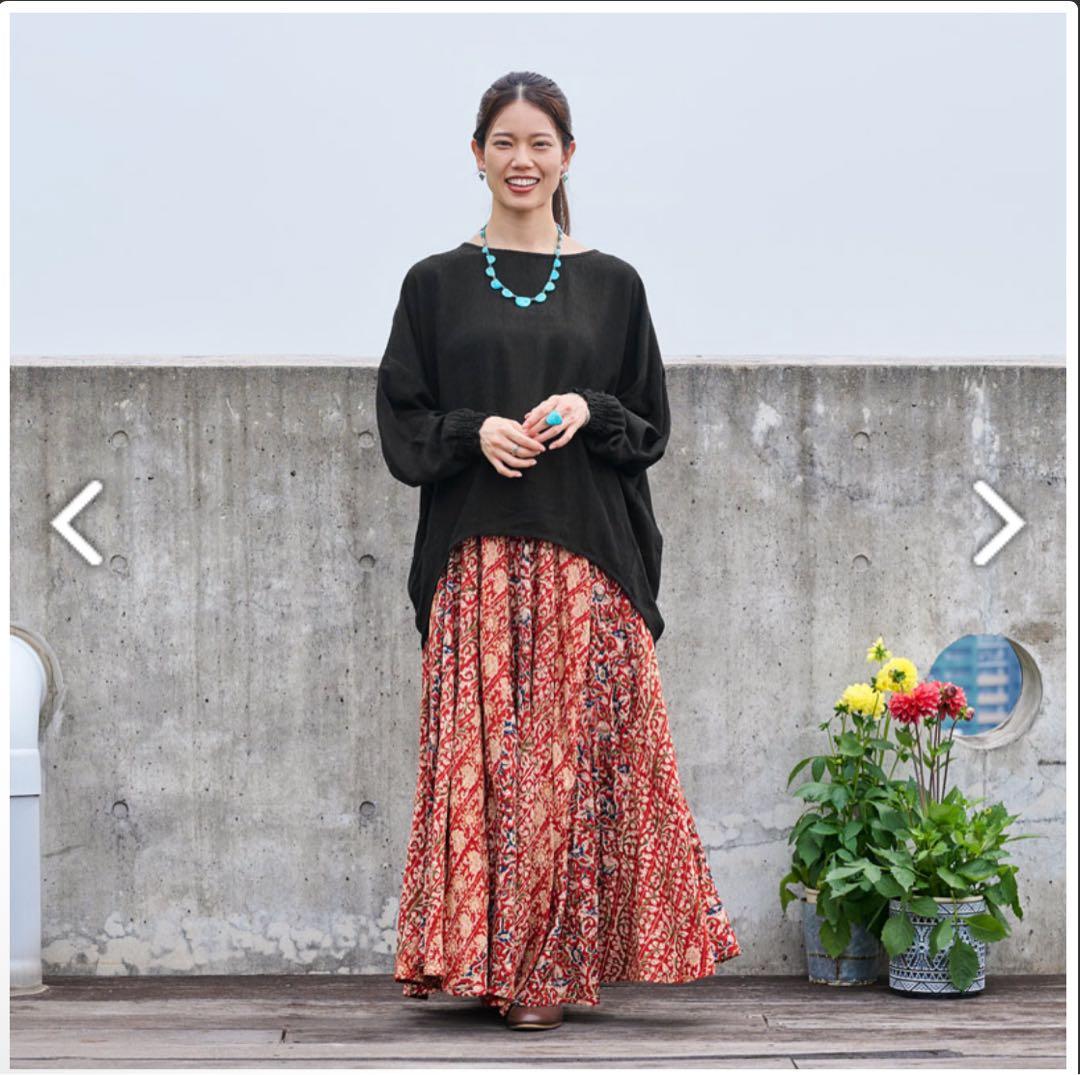 マライカ　レーヨンカラムカリエスカルゴスカート