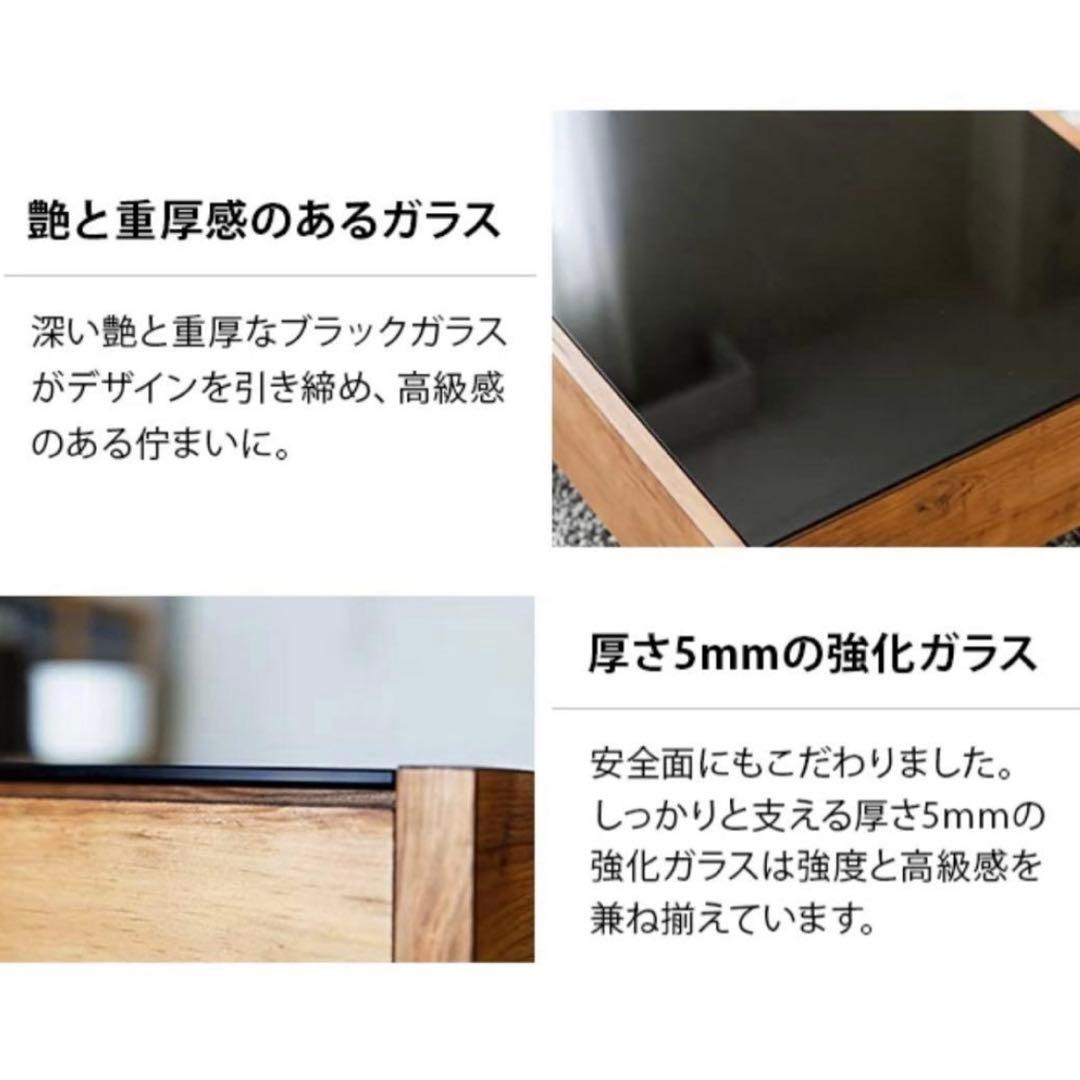 【美品】ガラステーブル モダン 白 完成品 引き出し 鏡面 エレガント 北欧