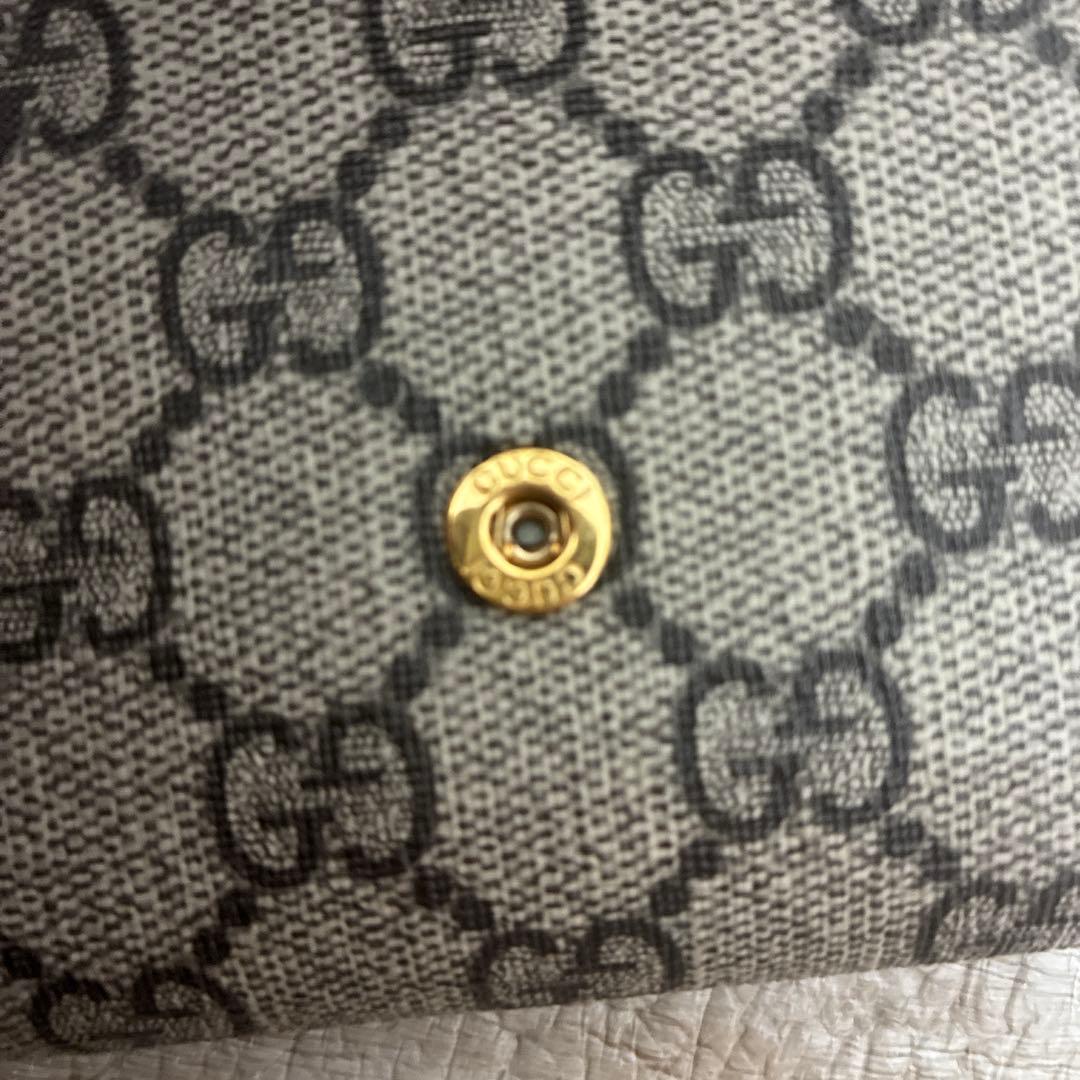 GUCCI 二つ折り財布 黒 ベージュ マーモント