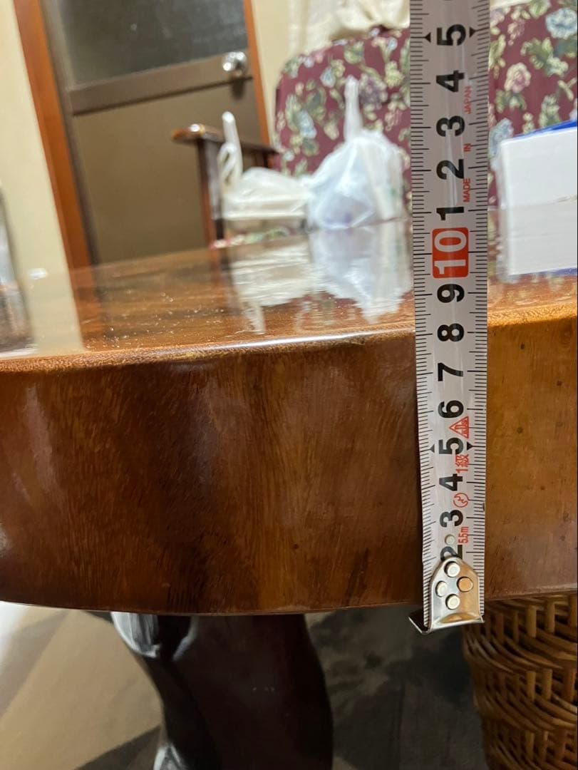 モンキーポッド輪切りテーブル　宮崎県限定