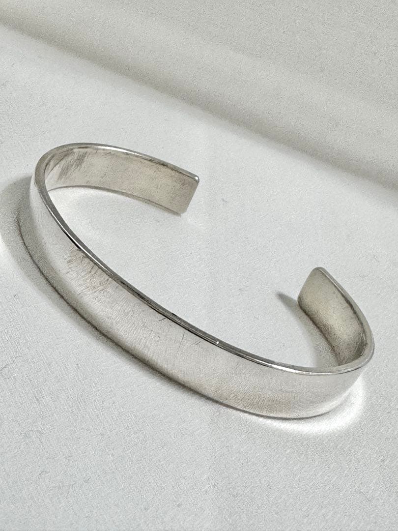 925 平打ちバングル 内径16cm BIGサイズ ブレスレッド インディアン