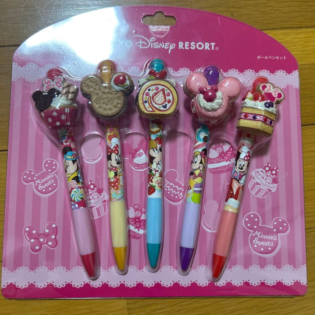 ディズニーミニーボールペンスイーツお菓子マカロケーキクッキーカップケーキ
