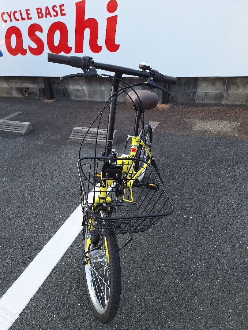 折りたたみ式自転車20インチ イエロー (黄色)引き取り限定(愛知県内)