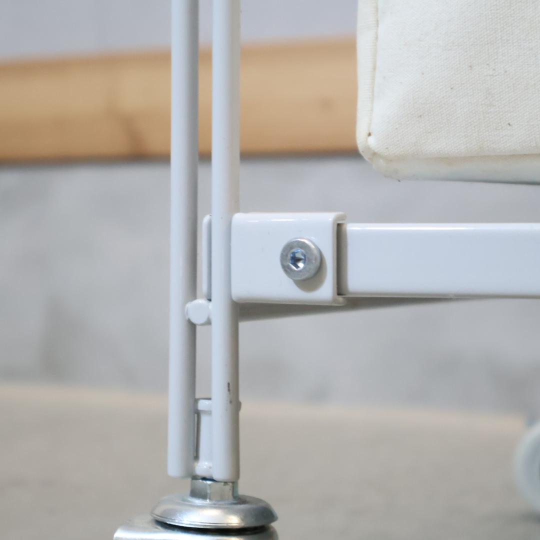 無印良品 MUJI スチール4段 帆布バスケット付き ユニットシェルフ チェスト