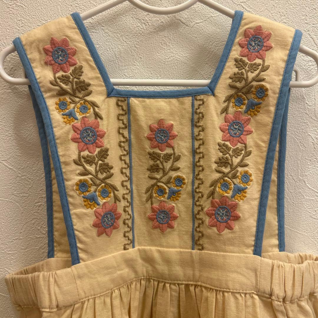 h*)様 URSINA EMBROIDERED PINAFORE 7-9y