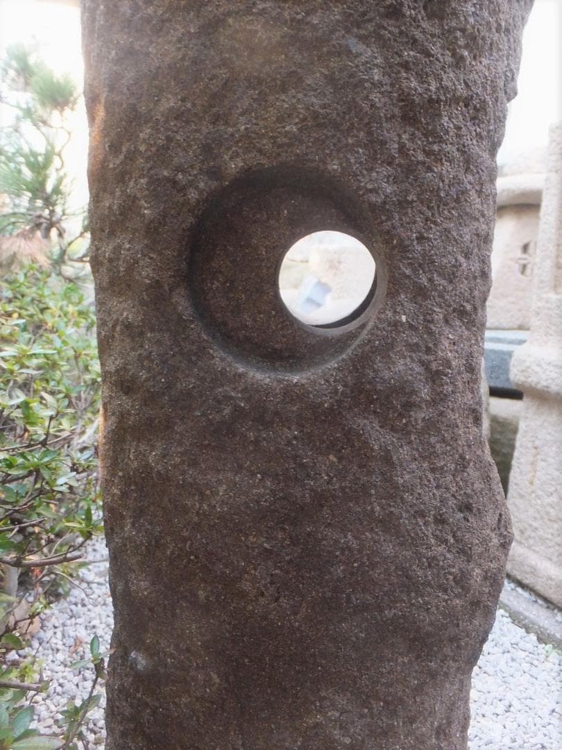 更に値下げ中天然石自然木型道しるべ灯篭
